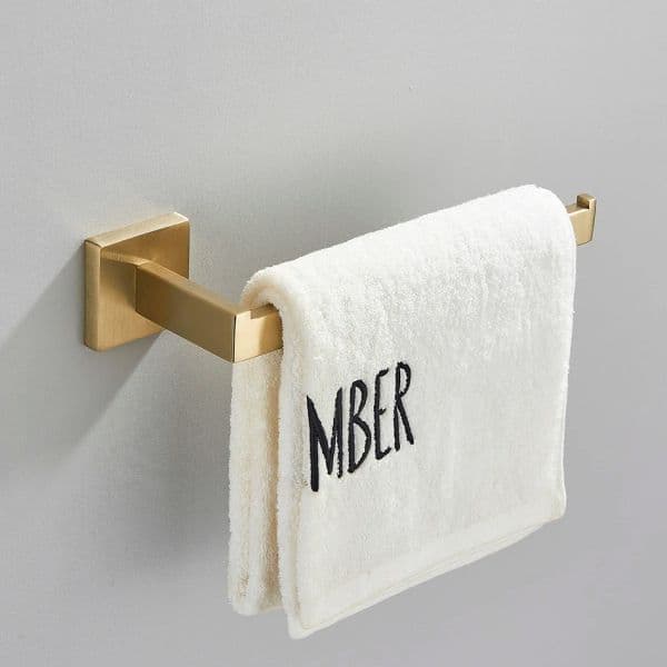 Brushed Gold Bathroom Hardware Set Towel Rail Bath Robe Hook Bar Rack Shelf Tissue Paper Holder Bathroom Accessories