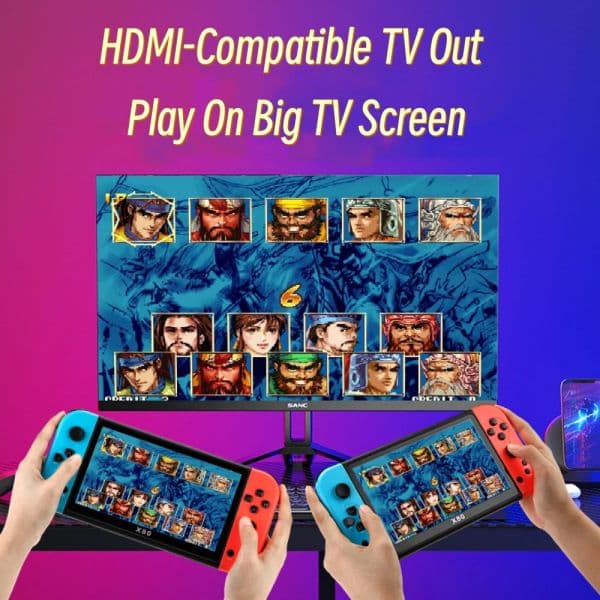 Upgraded X80 Portable Game Console 80GB 11000 Free Games 7 Inch Screen Arcade Handheld Game Players With 100 PS1 Games For MAME