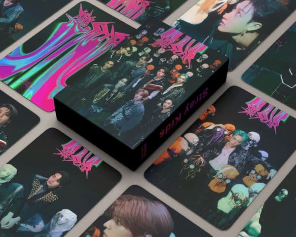 55pcs/Box Kpop Straykids Le-STAR laser PhotoCards 2024 Straykids Season's Greetings lomo cards 2024 Air ful Laser Photo Card