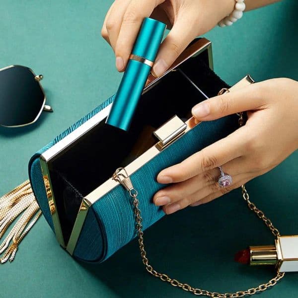 Empty Refillable new Spray Bottle,5ML Perfume 2025 Atomizer Mini Portable Aluminum Liquid Container,Small and Exquisite For Traveling