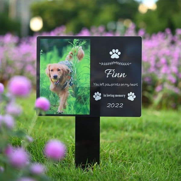 Personalised Pet Memorial Stake Acrylic Marker Grave Pet Gravestones Cat Dog Souvenirs Pet Loss Add Po And Text Memorial Gift 240518