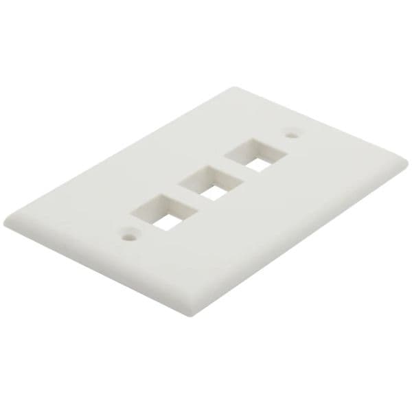3 ports keystone wall plate with 114 X 70mm