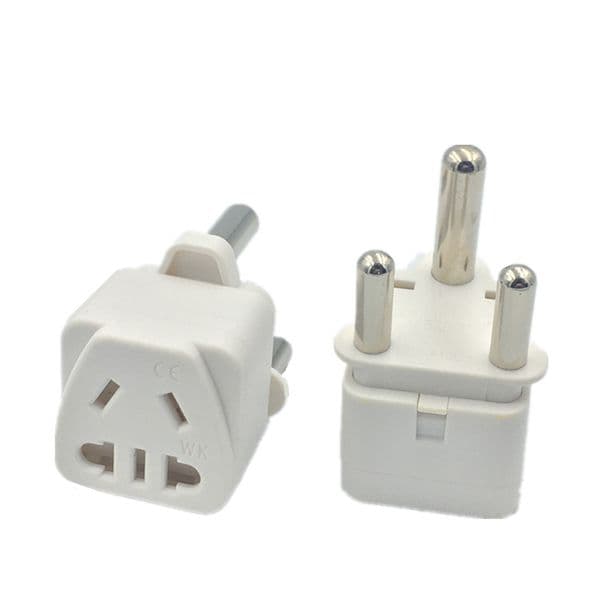 US EU AU CN to Large South Africa 3 pin Travel Power Adapter India Nepal Converter Plug Socket 3-Pin Prong Type M
