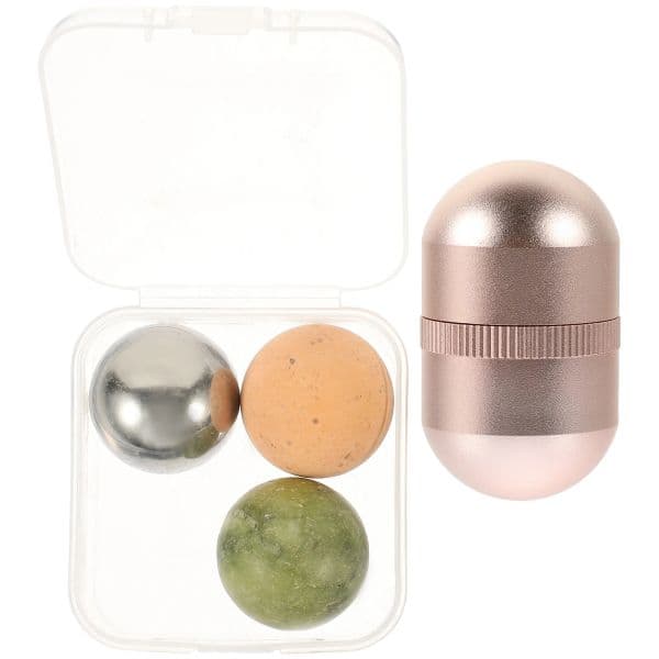 1 Set of Facial Massager Detachable Skin Jade Massager Face Roller Jade-Ball Face Roller