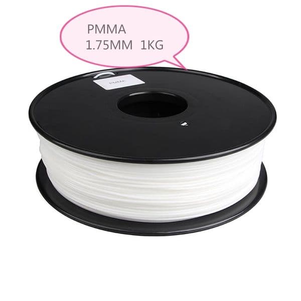 PMMA Filament 3d Printer 1.75MM 1KG Printing Consumable Acrylic mMaterial White Pure Transparent Rigid High Permeability Best