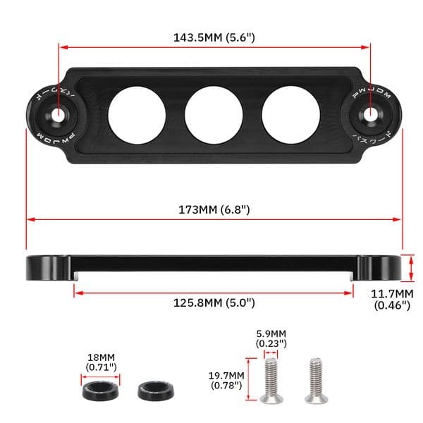 Car Racing Battery Tie Down Hold Bracket Lock Anodized for JDM Honda Civic/CRX 88-00 Car Accessory VR-BTD71