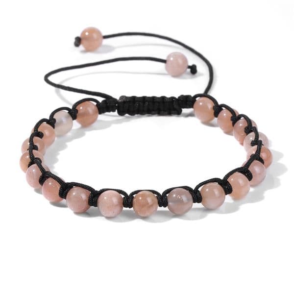Natural 6mm Natural Citrines Stone Beads Bracelets Handmade Braid Bracelet Energy Yoga Reiki Bracelets for Women Men Jewelry