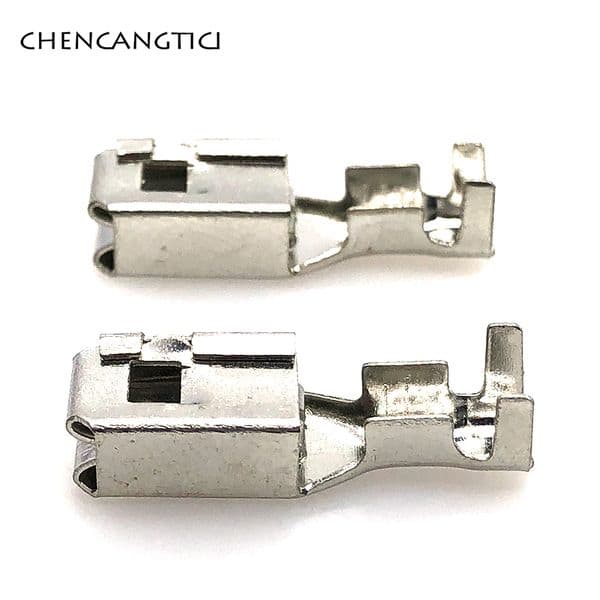 20 Pcs Auto Car Splices Wire Terminal G211 Crimp Loose Pins Terminals Fuse Box Metal 6.3 MM Pins For Automotive Connector