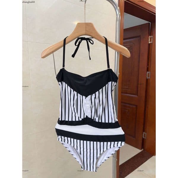 Designer Swimsuit Women Brand Women's Clothing Summer Bikini Fashion Logo Ladies Sexy Backless Girl Stripe Beach Swimwear Suit High End Swimsuit May 28