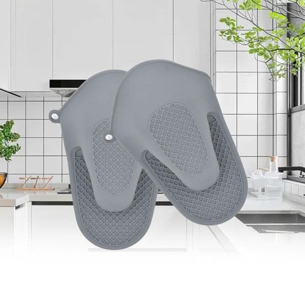 Thickened Oven Mitts Silicone Heat Resistant Pinch Mitts Cooking Pinch Grips Pot Holder Potholder For Kitchen Baking Accessories