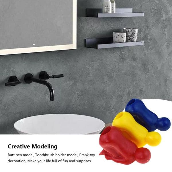 Funny Pen Holder Desk Organizer With Funny Butt 3pcs Funny Three Colors Colorful Novelty Pencil Holder Creative Pen Organizer