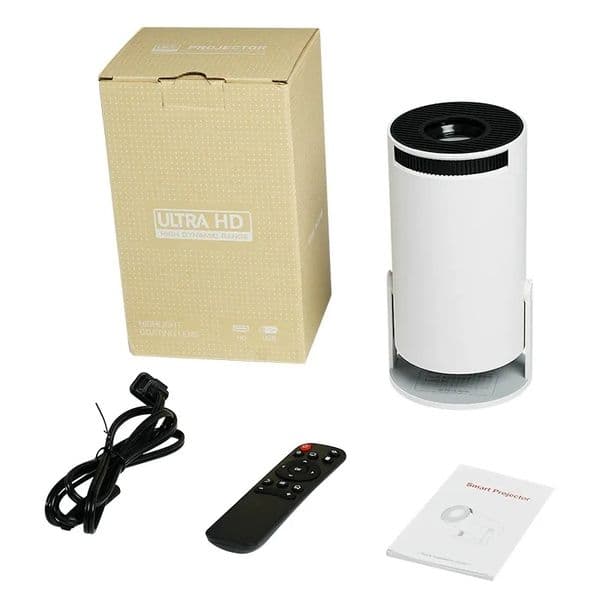 New HY300 Projector WiFi6 200ANSI Android11.0 4K 130"screen BT5.0 1280 720P Home Theater Outdoor portable RK3566