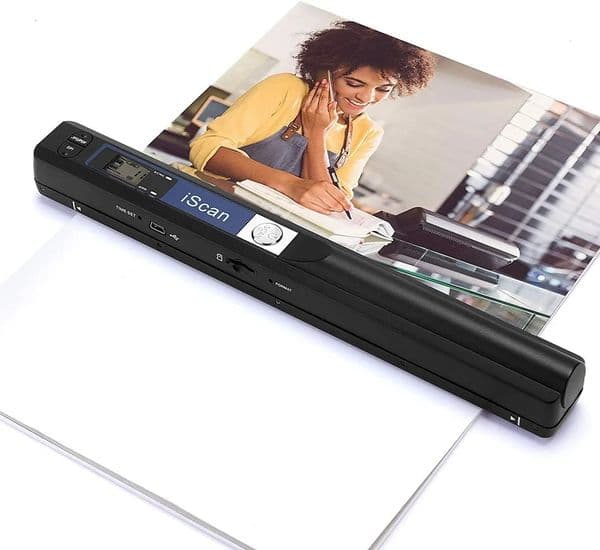 Portable Scanner 900 DPI Handheld A4 Document For Business Po Picture Receipts Books Support JPGPDF Format 240430