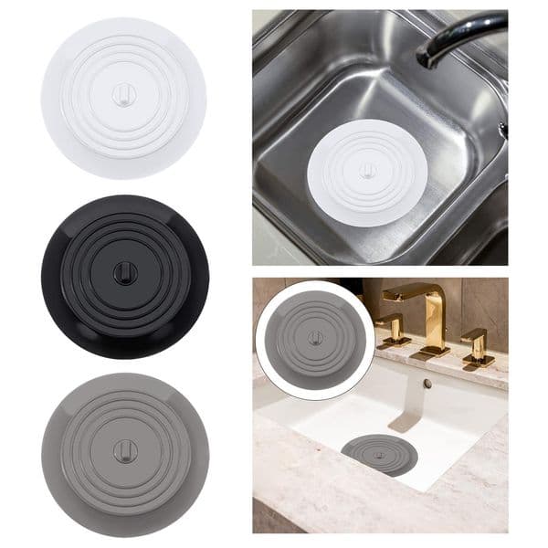 Silicone Sink Plug Multipurpose Bath Drain Cover Drain Stopper Tub Stopper for Laundry Bathroom Household Kitchen Accessories