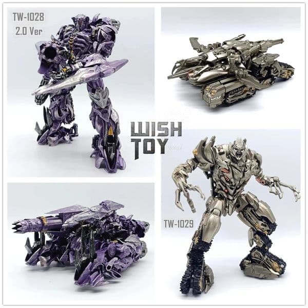 BAIWEI Transformation TW1028 TW-1028 Shockwave 2.0 Ver TW1029 Megatank Movie Studio Series KO SS56 SS13 Action Figure Robot Toys 240531