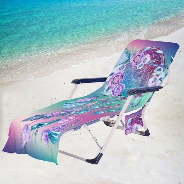 75x210cm Microfiber Lounge Chair Cover Quick Dry Beach Towel Sand Free For Pool Travel Sunbathing