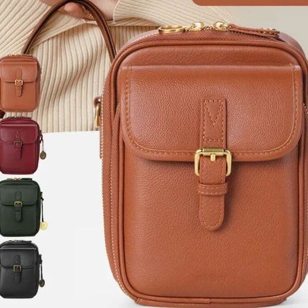 Unisex Mailman Trendy Storage Casual Shoulder Crossbody Mobile Phone Bag B1