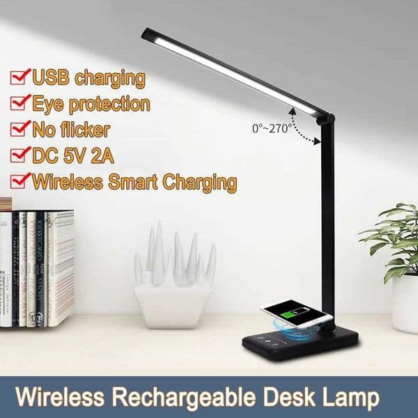 Led Smart Lamp Usb Charging Touch Folding Table Portable Battery Rechargeable Wireless Childrens Work Office Light For Bedroom Z241130