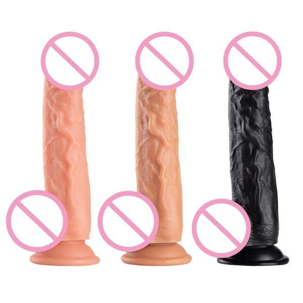 Dildo Penis Small Anal PVC Masturbators Butt Plug Toys for Women Ring Cock Female