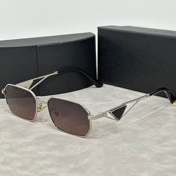 2026 Designer for Women Side letters metal triangle Sunglasses For Men sunglasses Eyeglasses Goggle Outdoor Beach