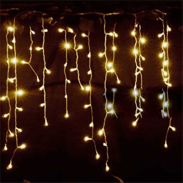 String Lights Christmas Outdoor Decoration Drop 5m Droop Garland Curtain Icicle String Led Lights House Garden Party 220V 110V Z241203