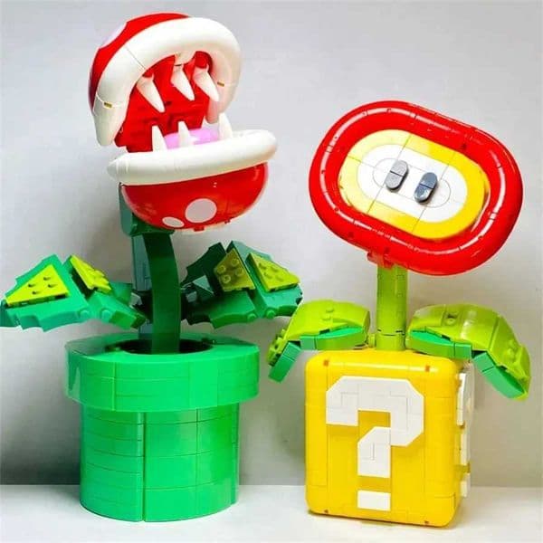 2026 New New cologne Cannibalism Plant Toy Model Flame Flower Assembly Building Block Set Brick MOC Educational perfume Desktop Ornament Kid Christmas Giftxj De
