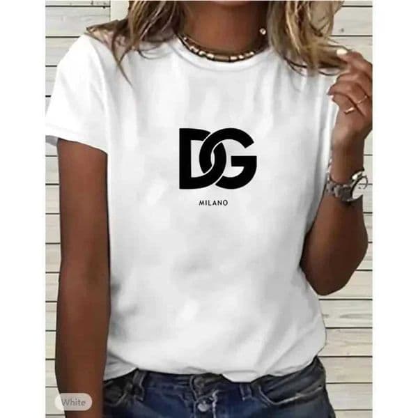 Womens T-Shirt 2024 Womens Hot Selling Cotton Printed T-shirt Fashion Plus Size Casual Letter Pattern Top Summer Loose Harajuku Clothing Y241203S79N L260509
