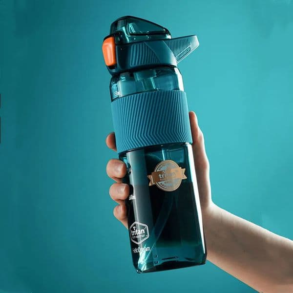 750ml Tritan Material Water Bottle With Straw Eco-Friendly Durable Gym Fitness Outdoor Sport Shaker Drink Bottle 241203