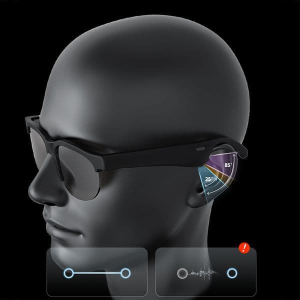 New Smart Music Sunglasses Earphones Wireless Bluetooth Headset HIFI Sound Headphone Driving Glasses Hands-free Call With box