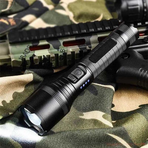 XHP60 Flashlight 18650 Rechargeable Torch USB-C Powerful Tactical Flash Light Zoomable Hunting Lantern Waterproof Hand Lamp Z241204