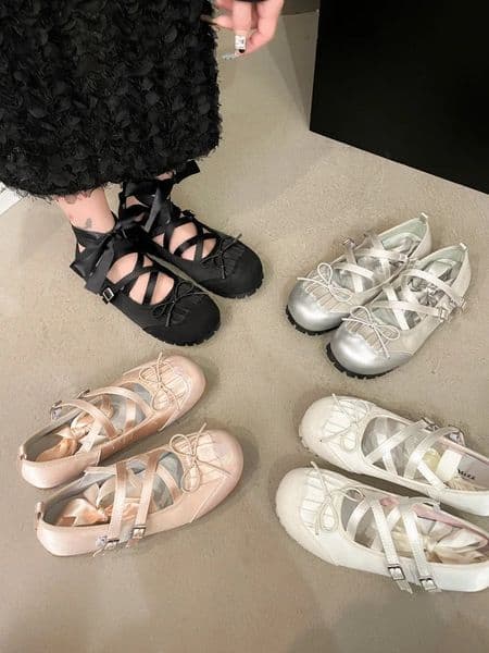 Comfortable and elegant womens shoes ballet troupe apartment ballet dancer Xia Chun Mary Jane Xia shoes Ladi 241203