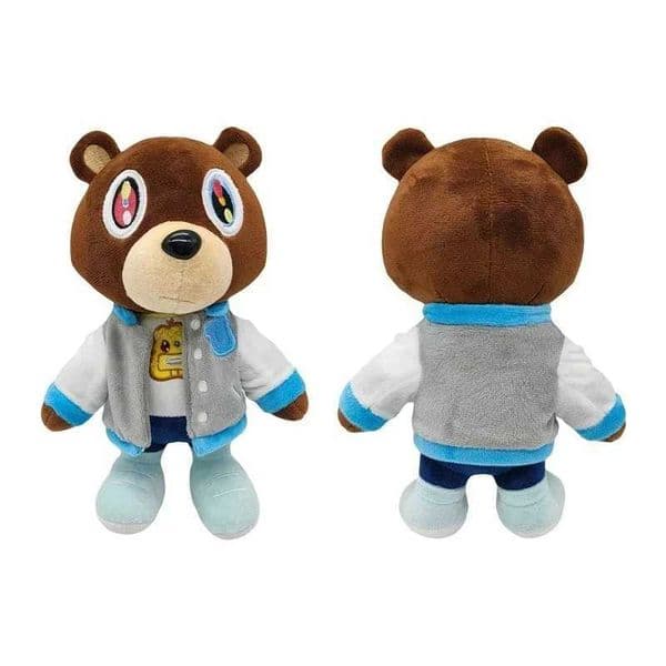 2026 New Kaii Dropout Teddy Bear Plush Toys Kanye West Graduation Soft Stuffed Home Room Decor Birthday Giftxj241204 Designer