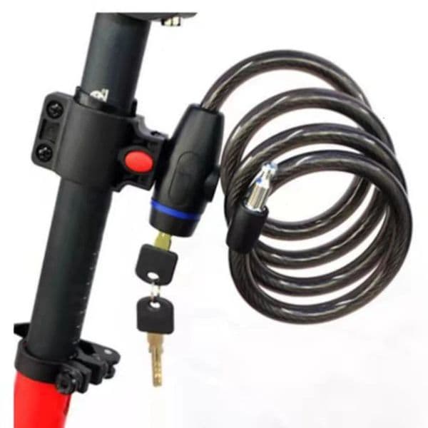 Bicycle Bike Lock Antitheft Mtb Road Steel Wire Chain Motorcycle Helmet Folding Electric Scooter Safety Padlock 241203