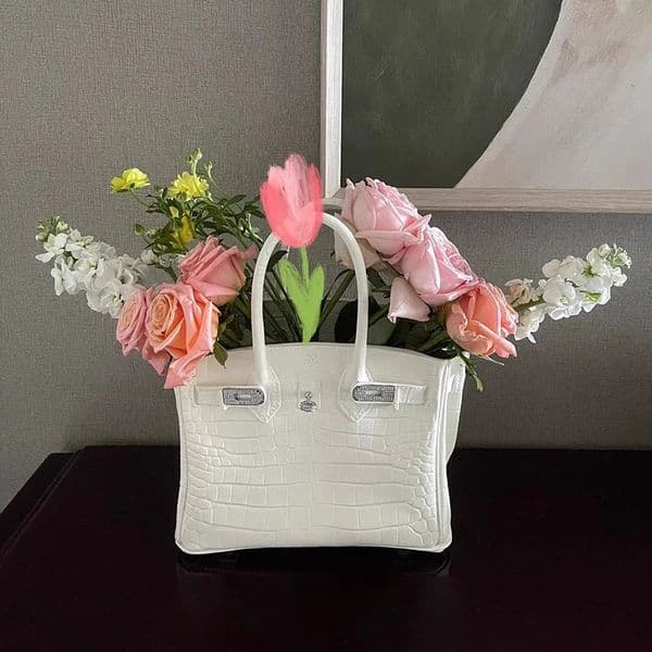 2026 Creative Handbag N Living Room Desktop Ikebana Aesthetics Interior Floral Vase Elegant Home Decoration Free Shipping