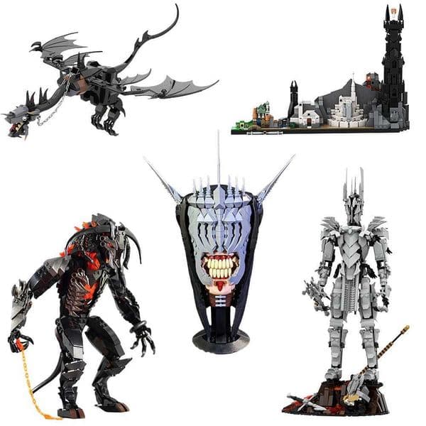 Build Block Set Build Block Set Fantasy Creature Building Blocks Set, Movie-Inspired Ringwraiths And Brick Fell Beast Assembly Model Kit, brick Creative Birth