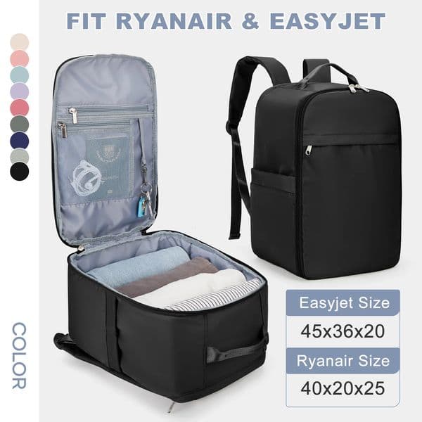 Ryanair Backpack 40x20x25 Cabin Bag Hand Luggage Travel Backpack for Easyjet Cabin Bag 45x36x20 Laptop Backpack for Women/Men 241206