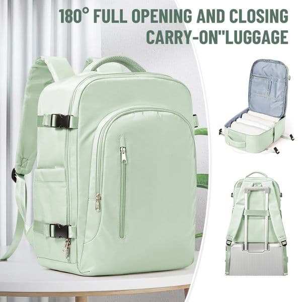 Mens Laptop Backpack SchoolbagTravel Backpack Cabin Aircraft 40x20x25Easyjet 45x36x20 Womens BackpackWaterproof Female Bag 241206