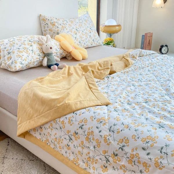 Home>Products>Ultra thin bedding>Soft air conditioning>Four season bedding>Solid color bedding 241206
