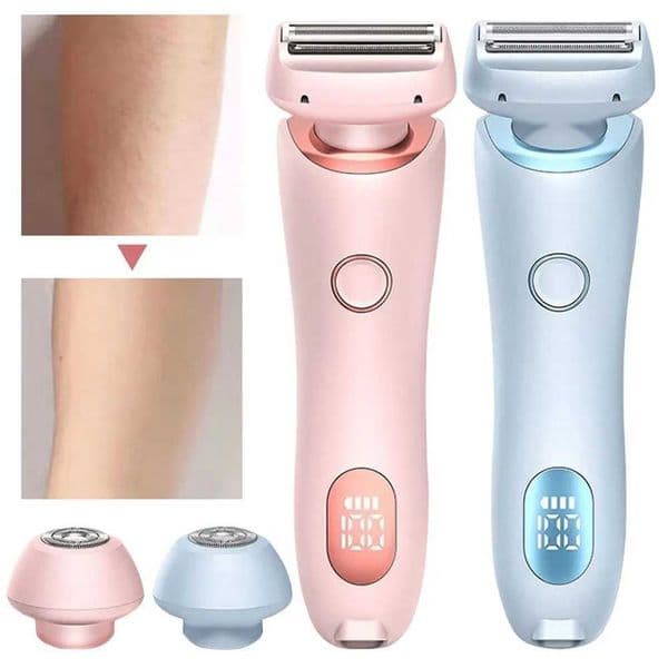 Bikini Trimmer for Women Waterproof Body Hair Trimmer Rechargeable Electric Razor 2 in 1 for Pubic Legs Body HairXJ241207