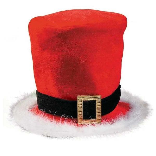 Festive Santa Hat Thicken Plush Top Hat for Christmas Parties Dress Up CosplayXJ241207