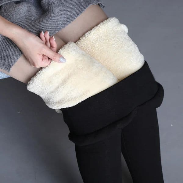 Thermal Legging Winter Warm High Waist Simplicity Pants Fashion Black Elasticity Autumn Velvet Comfortable Leggins 241203
