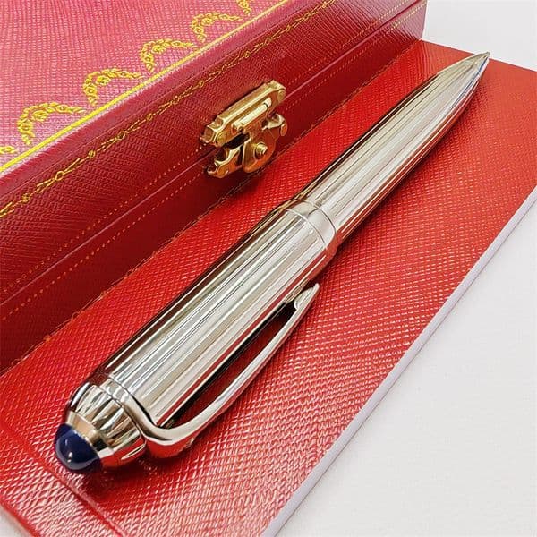 2026 Wholesale Stripe Ct Ballpoint Pens Writing Gift Ink Smooth High Quality Office Supplier Stationery Red Blue Black Sier Rainbow Colors Free Shipping