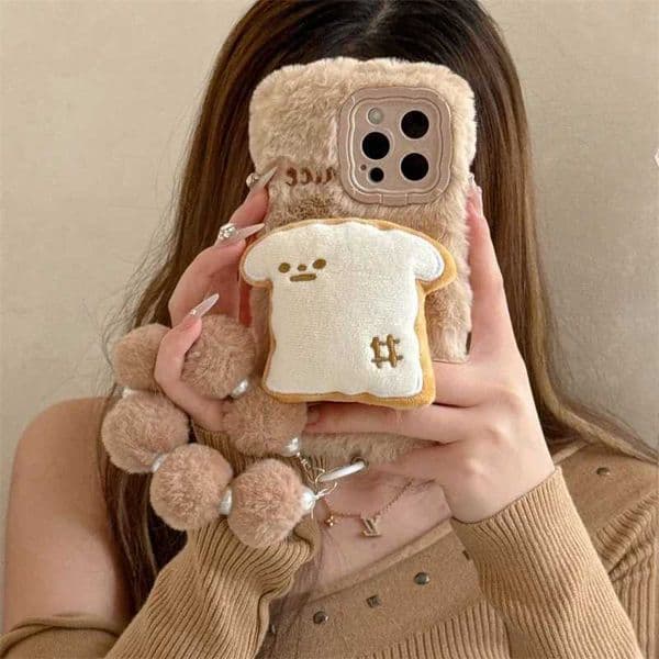 New Arrival Cute cartoon plush rabbit phone case suitable for iPhone 16 15 14 13 Pro Max 14 Plus 15 Plus anti drip fur warm cover Z241209
