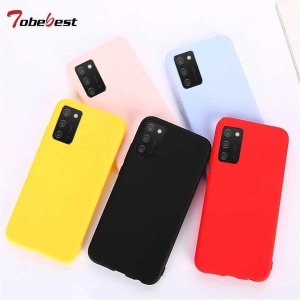 Candy solid color silicone shell for Galaxy A02s SM-A025F Coque matte soft TPU ultra-thin back cover M241209
