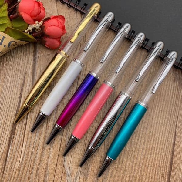 Thicker Empty Tube Glitter Floated Churry Pen Paillette Quicksand Herbarium Oil 3D DIY Building Your Favorite Liquid Sand Pens LL