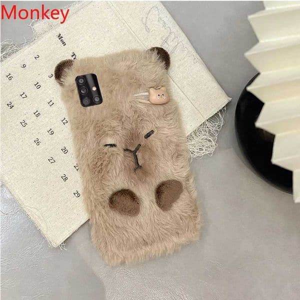 New Arrival Designer Phone Case For A10 A30S A50 A70 A31 M32 A7 A15 A05 Note10 S10 S9 S8 S7 Fur Fluffy Fur Cover Z241209