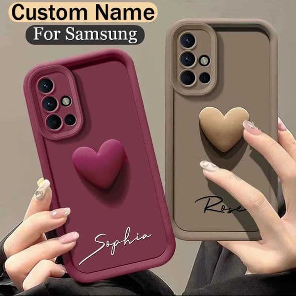 Hot Sale Suitable for Galaxy A55 A54 A53 A52 personalized customization name shell A35 34 S24 S23 S22 S21 Ultra Plus candy bumper cover S20 S21 FE T241209
