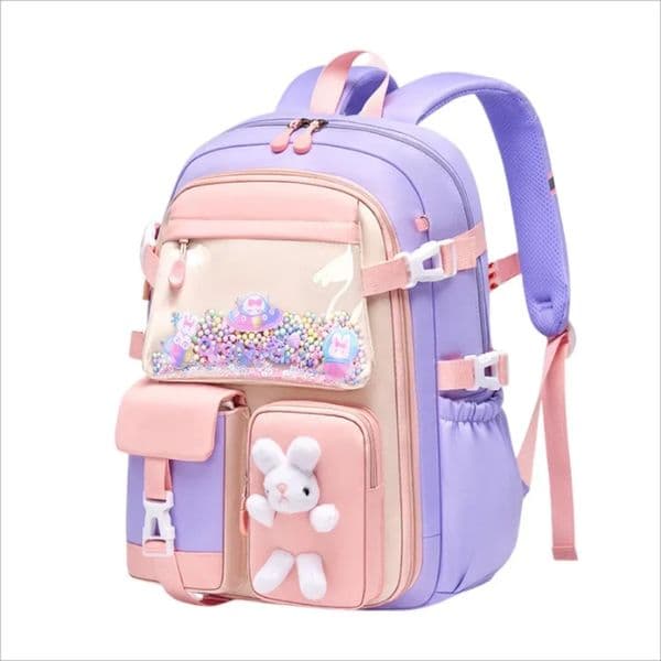 Elementary School Girls Backpack Kawaii Lightweight rens Waterproof Bag Colorful Travel Backpack Mochilas Gift 241206