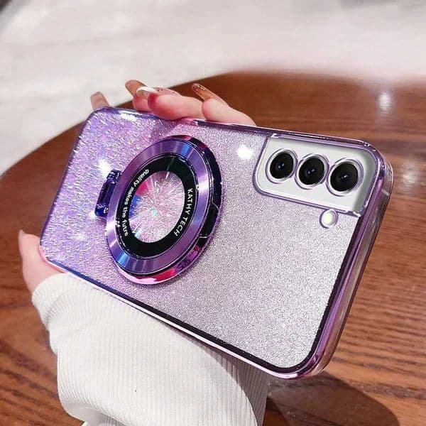 Designer Phone Case For Galaxy S23FE S24 S22 S21 S20 S10 Plus Note 20Ultra 10 9 A06 A16 S21Plus S21FE Soft Cover Gradient Flash Stand Shell M241209