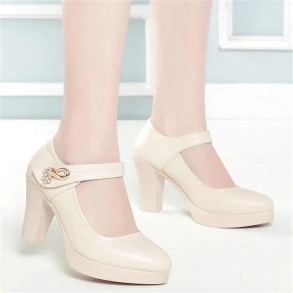 Plus Size 34-42 Women Platform Pumps Shoes Women Wedding Shoes Shallow Mouth High Heels Elegant Office Party Dress Shoes 241209